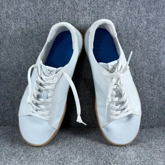 Flux Adapt Trainer Mens 9 Shoes White Gum Sole Knit Athletic Barefoot Sneakers - Picture 7 of 13